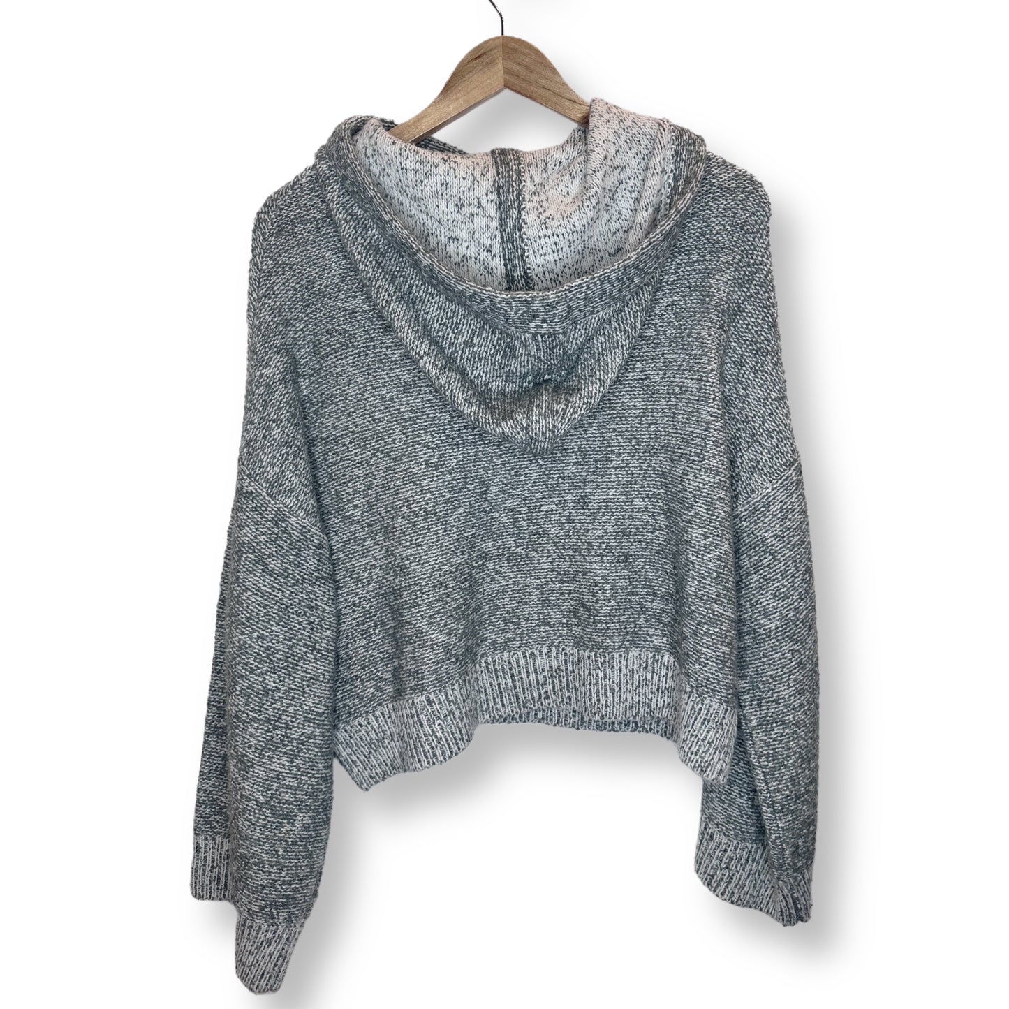 Ruby Moon Gray/Green Cropped Sweater - Size M
