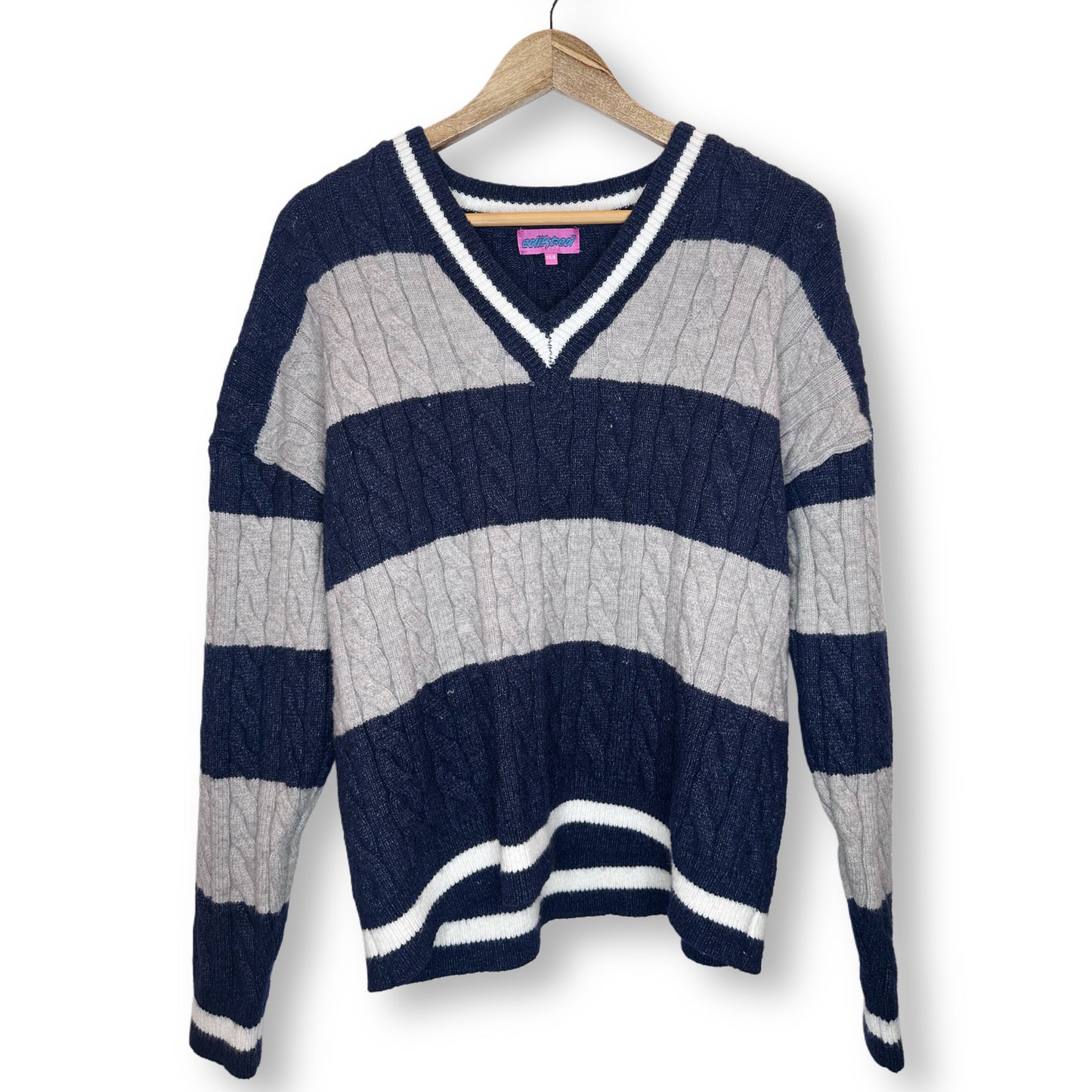 Edikted Striped Sweater - Size XS/S