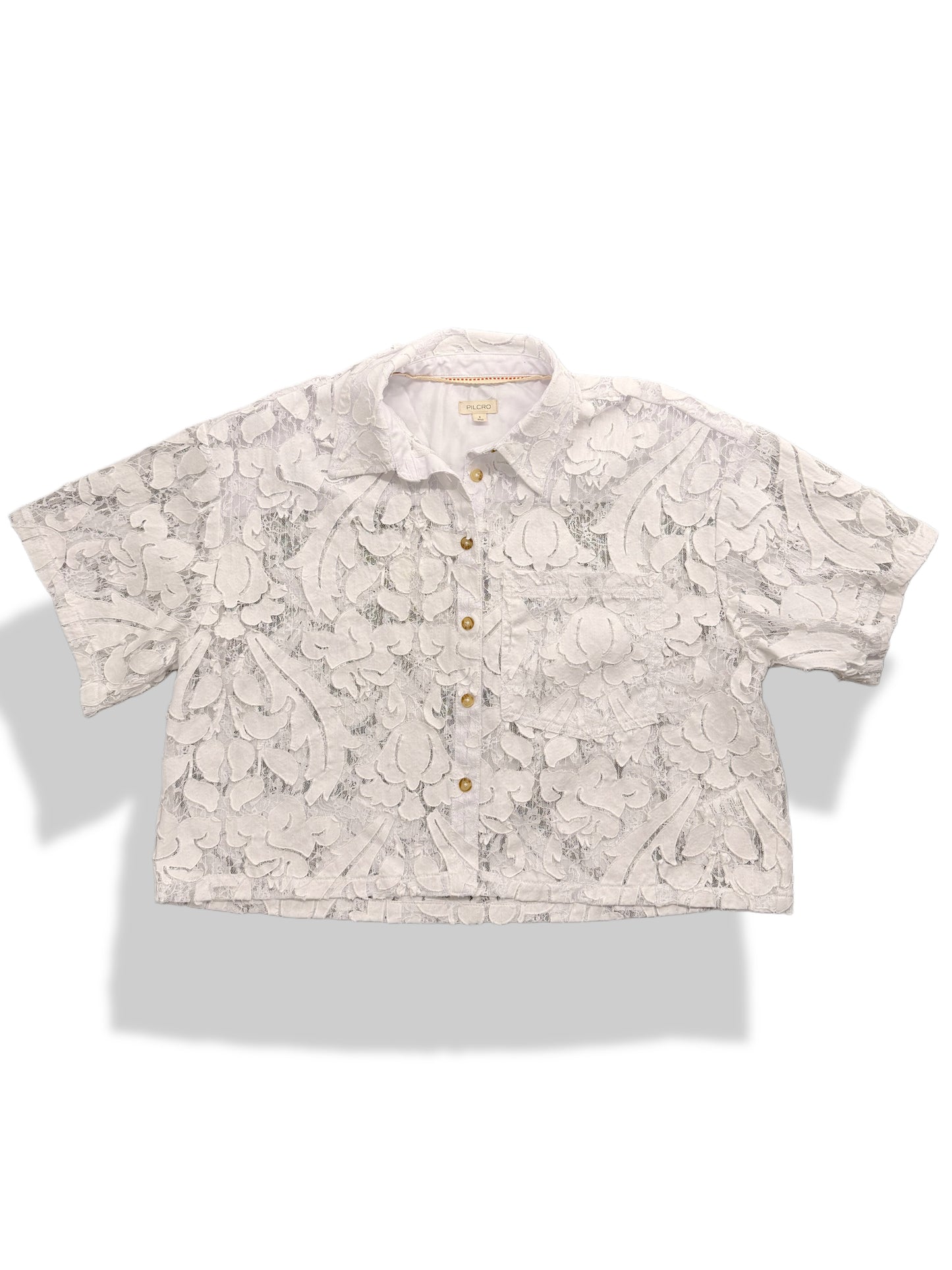 Pilcro lace top- Size S