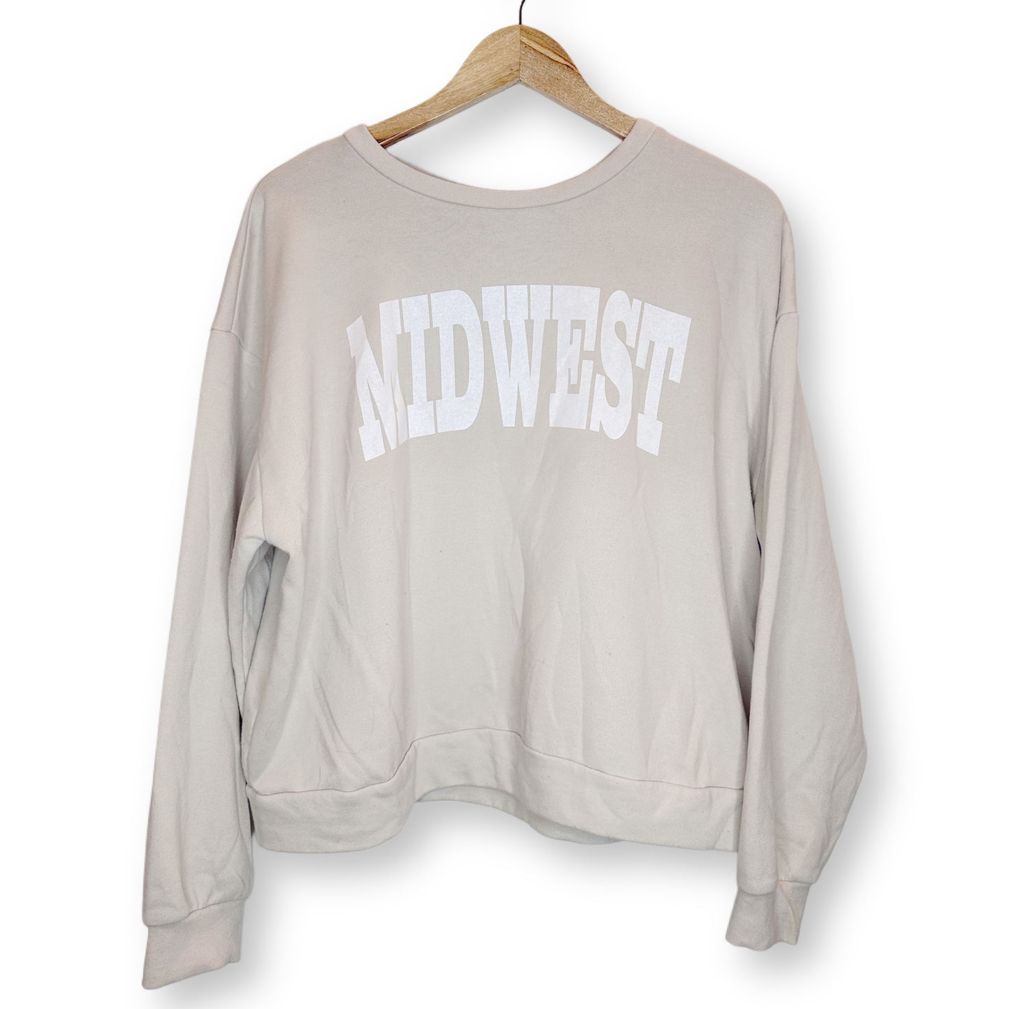 12PM ‘Midwest’ Cropped Crewneck - Size L