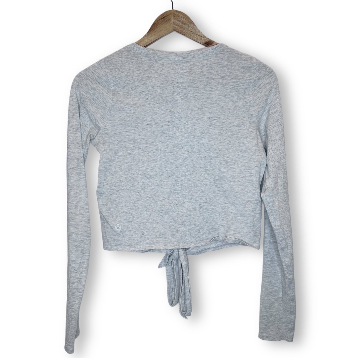Lululemon Gray Cropped Tie Top - Size 6
