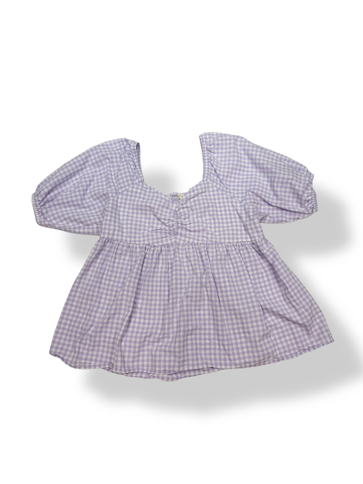 Terra and Sky Plaid top - Size XL