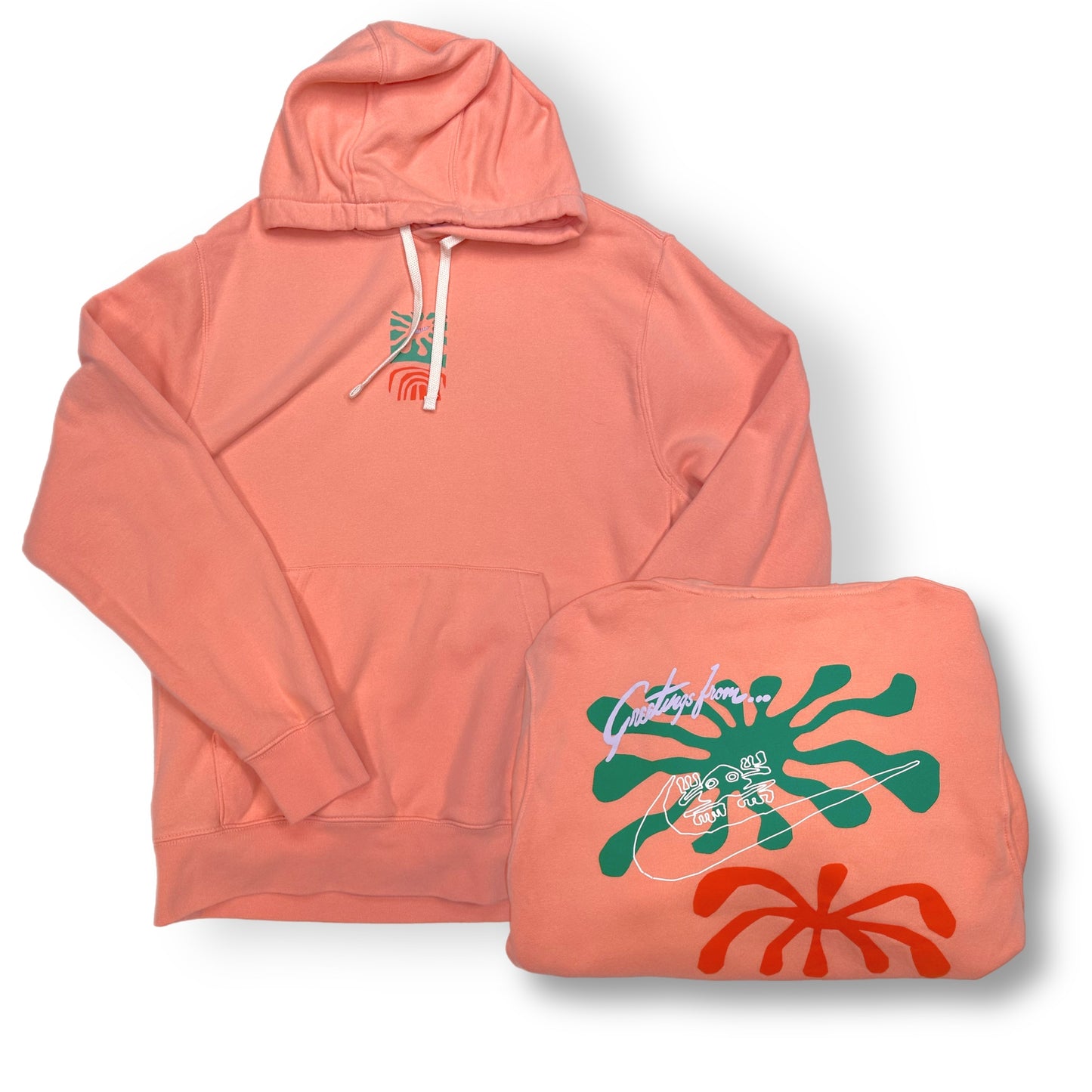 Coral Nike Hoodie - Size M