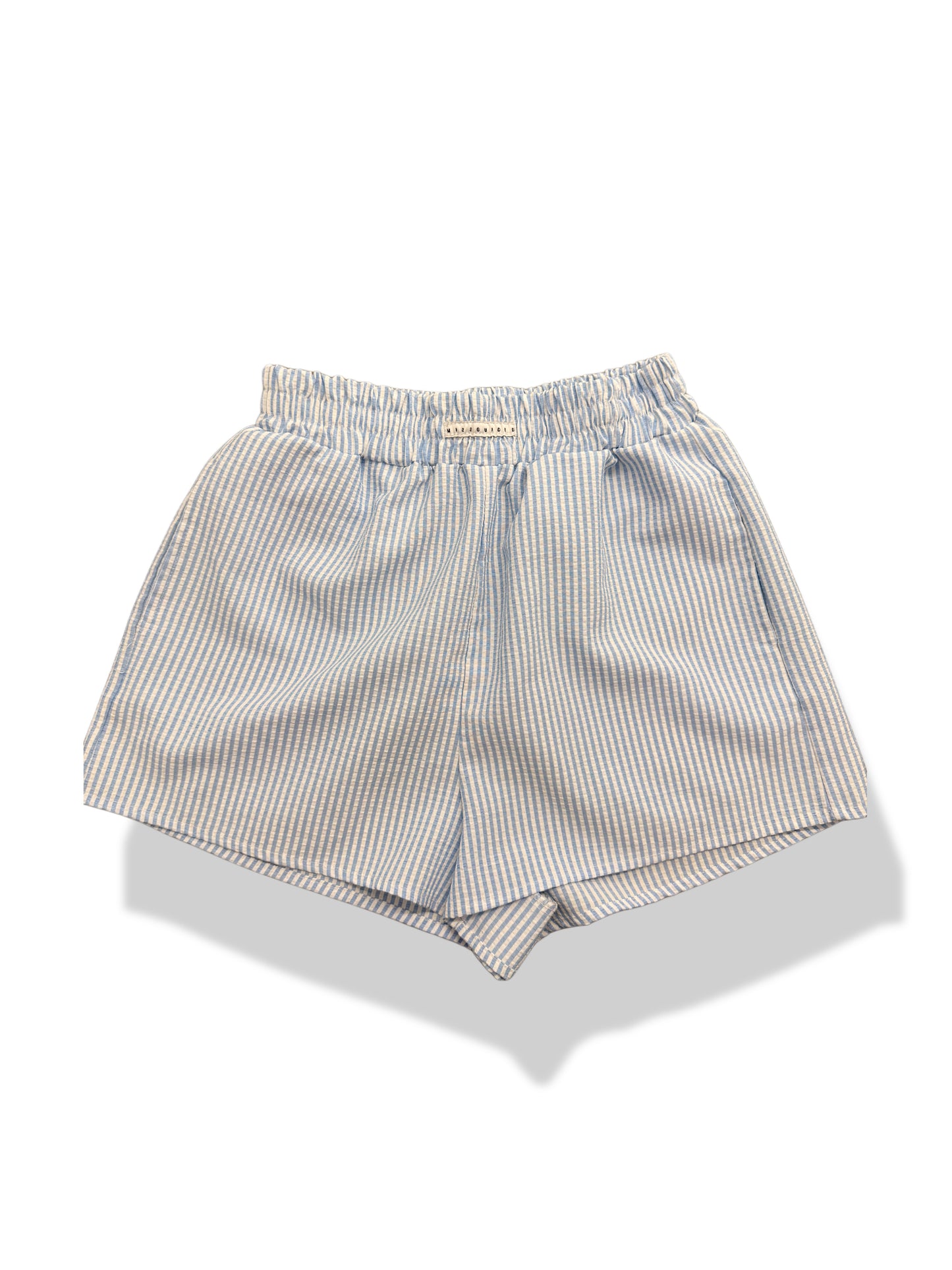 Missguided Blue gingham shorts- Size M