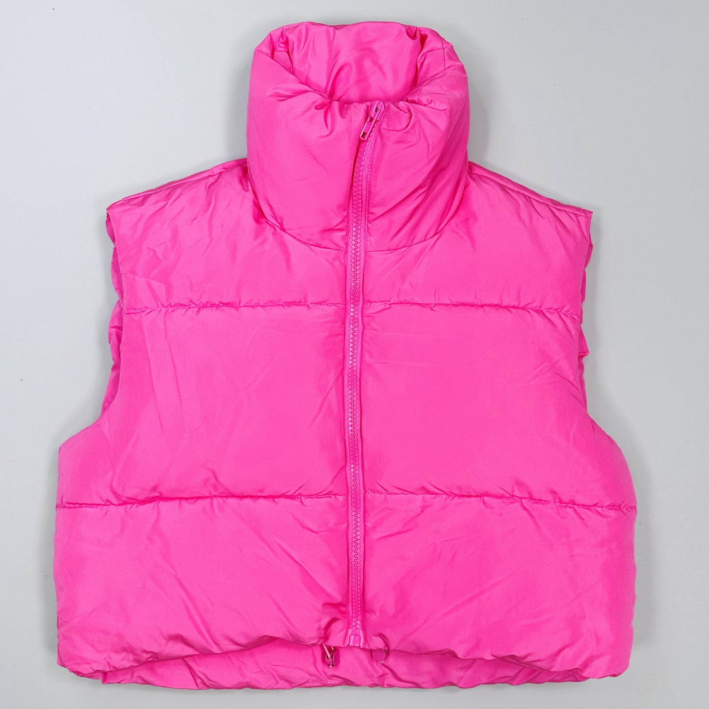 Hot Pink Cropped Vest - Size L