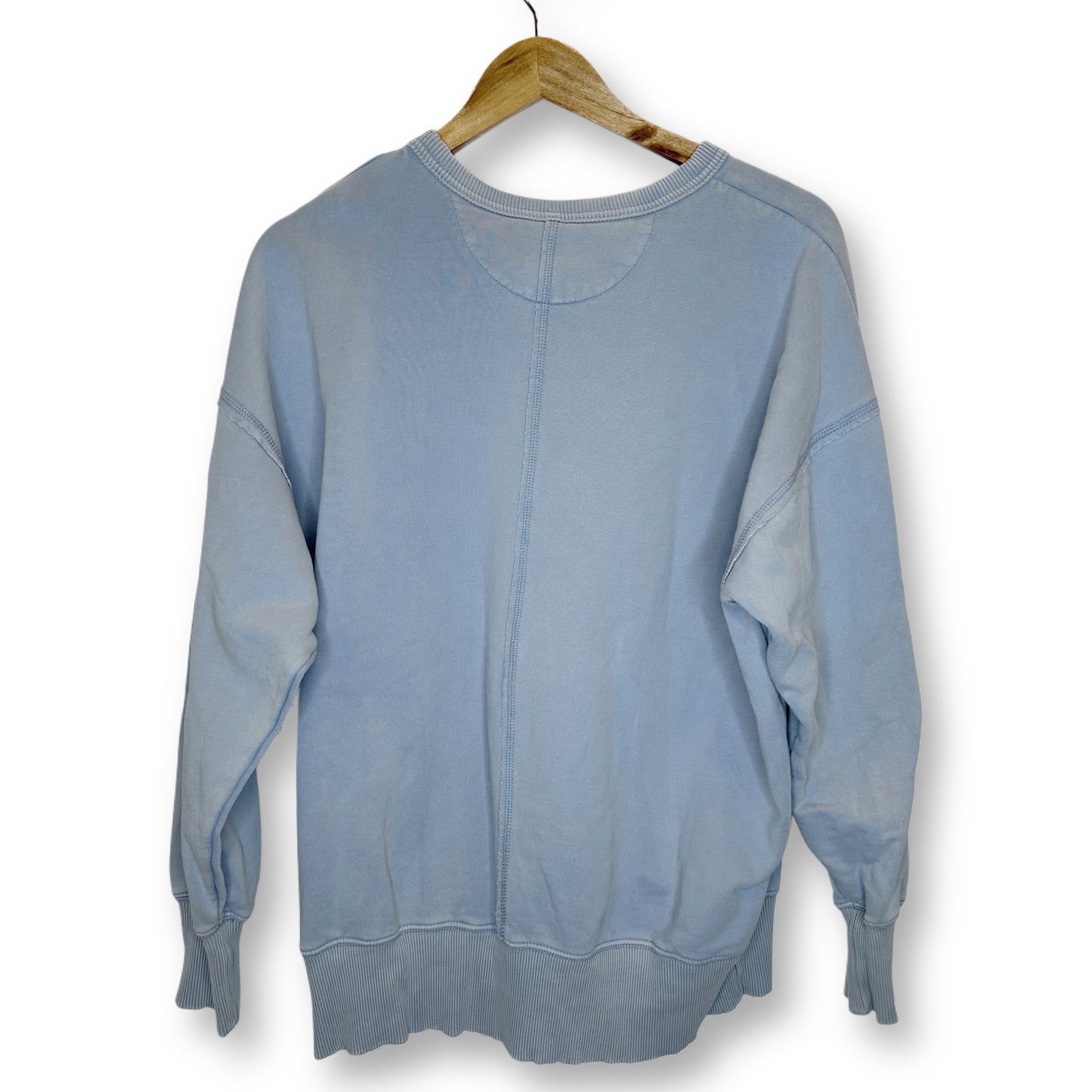 American Eagle Blue Embroidered Crewneck - Size XS