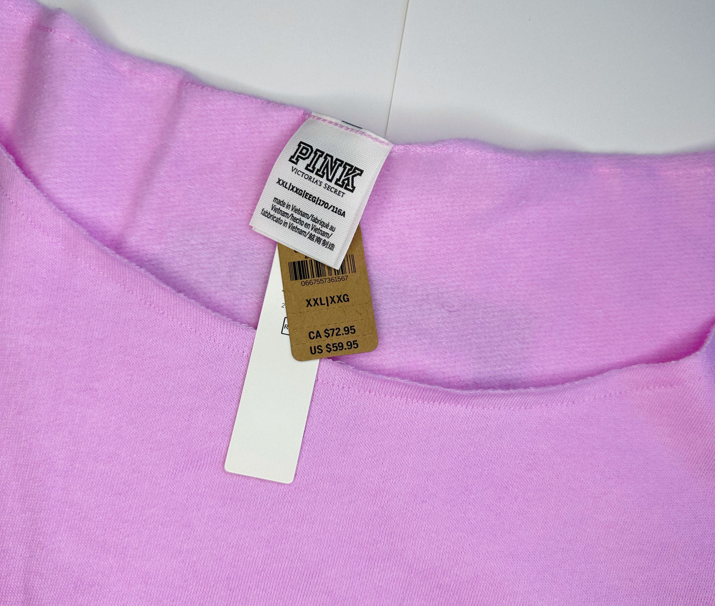 Pink Victoria Secret Crewneck (NWT) - Size XXL