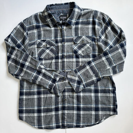 Men's Navy Premium Expression Flannel - Size XXL