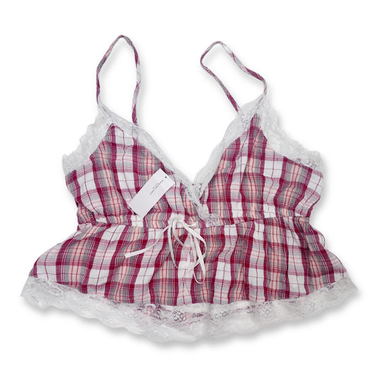 American Eagle Cropped Plaid Tank (NWT) - Size M