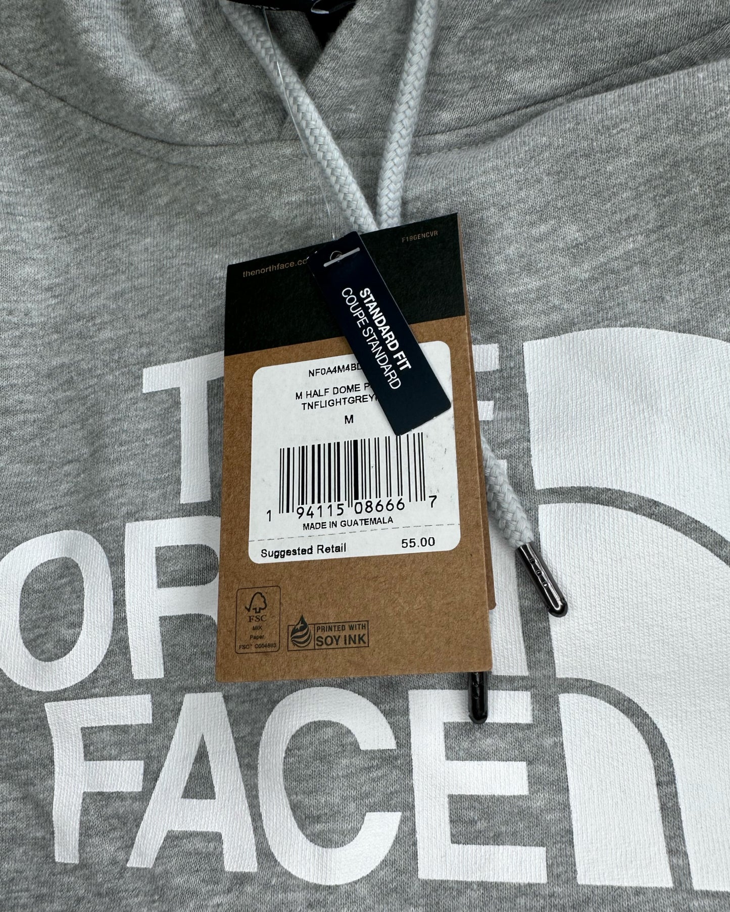 Men's Gray North Face Hoodie (NWT) - Size M