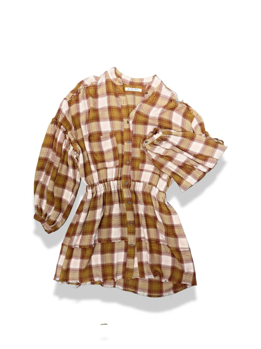 We The Free Plaid Dress- Size XS