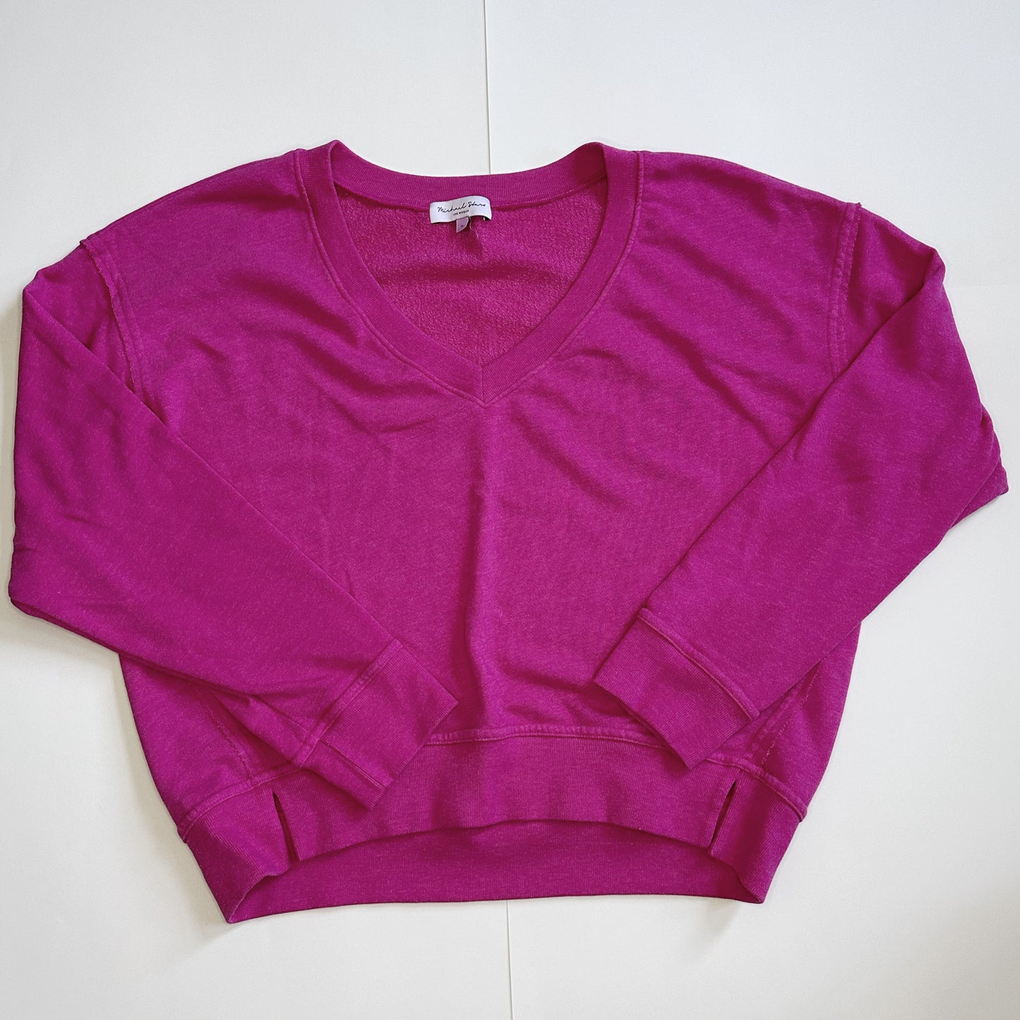 Michael Stars Hot Pink Sweatshirt - Size XL