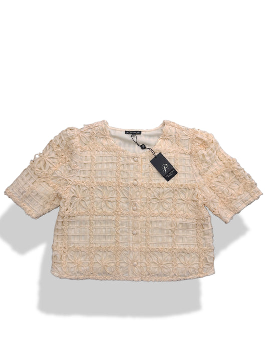 Adrianna Papell floral shirt- Size M