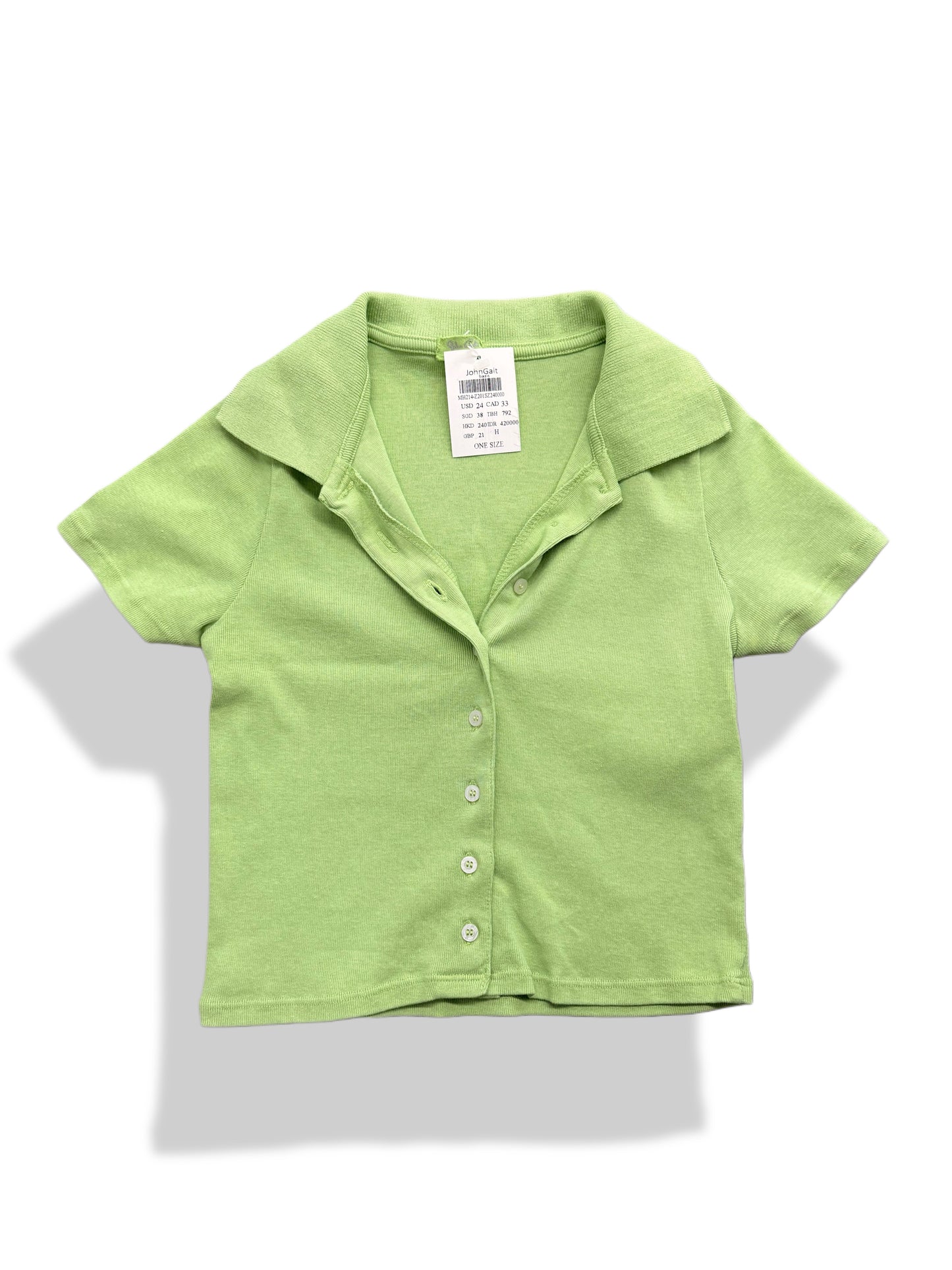 John Galt Green Tee- Size XS/S